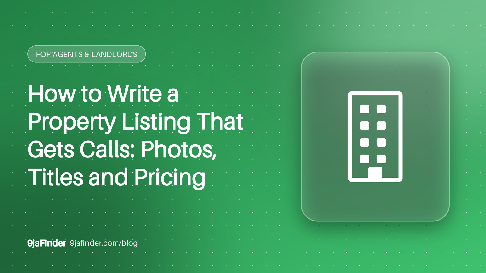 How to Write a Property Listing That Gets Calls: Photos, Titles and Pricing
